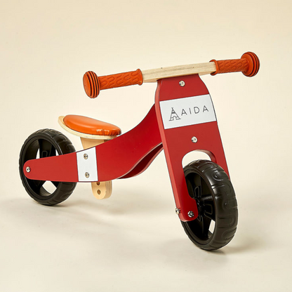 2-in-1 Midi Wooden Balance Bike