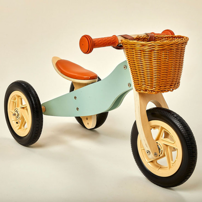 2-in-1 Midi Wooden Balance Bike