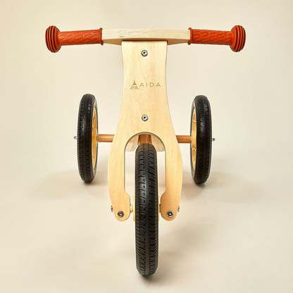 2-in-1 Mini Wooden Balance Bike